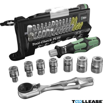 Wera 05056490001 Tool-Check Plus 39-delige Ratel, bit en doppenset 1/4" - 1