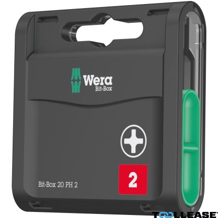 Wera 05057750001 Bit-Box 20 PH 2x25, 1/4" - 1