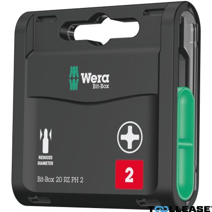 Wera 05057753001 Bit-Box 20 RZ PH 2x25, 1/4" - 1