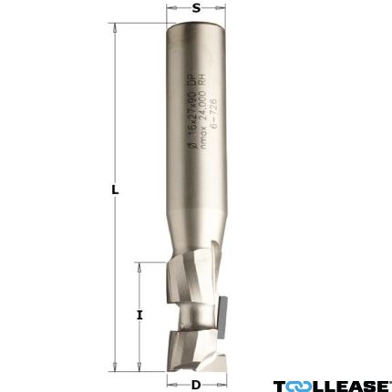 CMT 140.201.61 Diamant frees met scherende snij-plakketten 20mm, schacht 20 x 50mm - 1