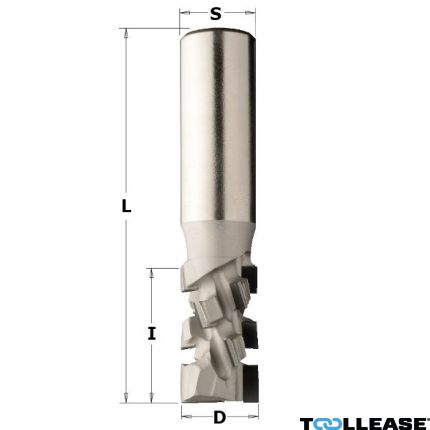 CMT 142.720.61 Diamant frees met 20° scherende snij-plaketten 20mm, schacht 20 x 45 mm - 1