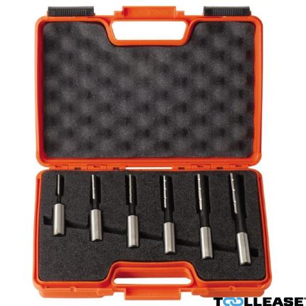 CMT 172.001.10 ( Ø 13 mm ) Set rechte langgatboren met spaanbrekers 6 stuks links - 1