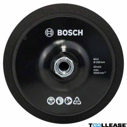 Bosch 2608612027 Steunschijf voor polijstmachine M14 150 mm velcro - 1