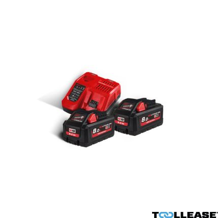 Milwaukee M18 HNRG-802 - M18 HB8 DUO Pack 18V 8.0Ah High Output + Lader M12-18FC 4933471073 - 1