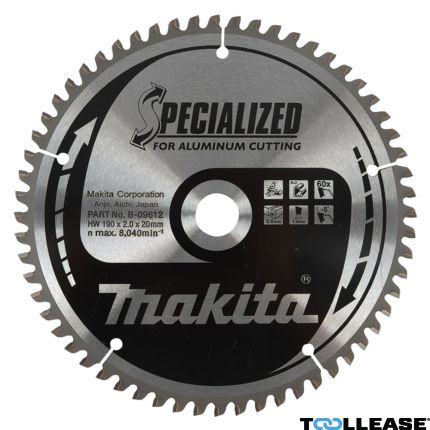 Makita B-09606 HM-zaagblad Spec. Aluminium 235 x 30 x 80T - 1