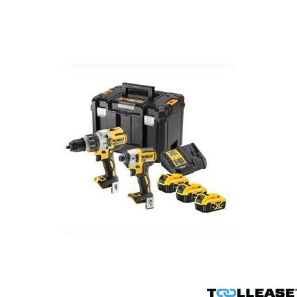 DeWalt DCK276P3T-QW Comboset 18V 3 x 5,0Ah Li-Ion - DCD996 Accuklopboormachine + DCF887 Slagschroever - 1