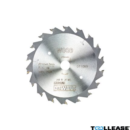 DeWalt DT1089-QZ Cirkelzaagblad 165 x 20 mm 18T ATB 18° - 2