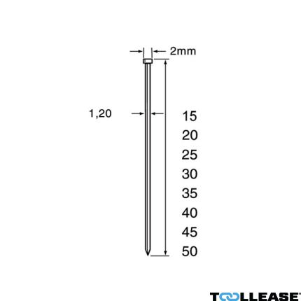 Dutack 5134037 SKN12 Minibrad RVS 25mm 5000 stuks - 1