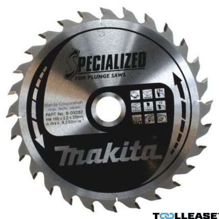 Makita B-09282 HM-zaagblad Specialized 165 x 20 x 28T - 1