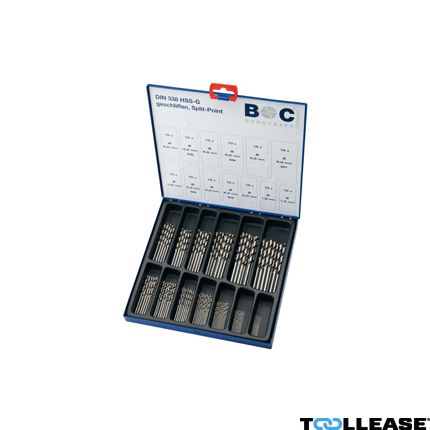 Bohrcraft 11201310130 MG130 130-delige geslepen Metaalborenset HHS-G DIN 338 in industrie-cassette - 1