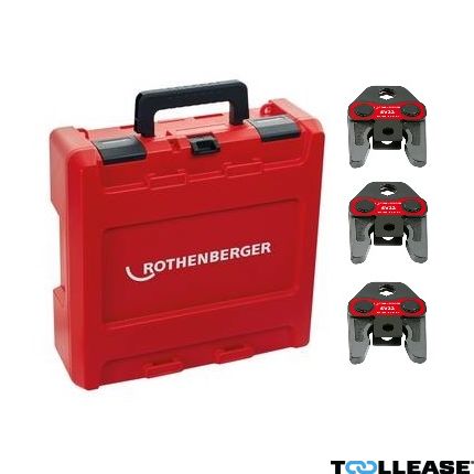 Rothenberger 1000002067 Persbekken Set M Standaard 15-22-28 mm in Rocase - 2