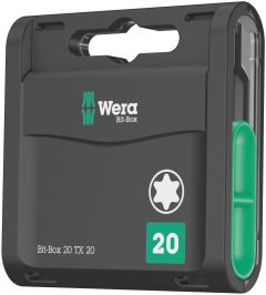 Wera 05057770001 Bit-Box 20 TX 20x25, 1/4"