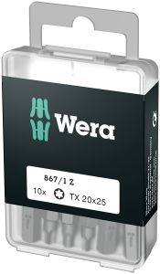 Wera 05072408001 867/1 Torx bits DIY 20x25, 10-stuks