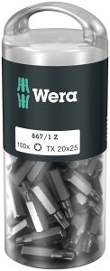 Wera 05072448001 867/1 Torx bits DIY 20x25, 100-stuks