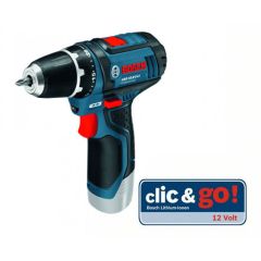 'Bosch Blauw GSR 12V-15 Accuschroefboormachine 12V excl. accu"s en lader in L-Boxx 060186810D'''