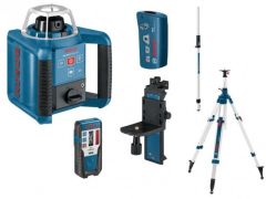 Bosch Blauw 061599403Y GRL300HV Set Rotatielaser + BT300HD Statief + GR240 Meetlat