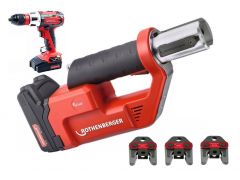 Rothenberger 1000002290 Romax Compact TT Set TH16-20-26 Accuperstang 18V 2,0Ah Li-Ion + RO DD90 accuboormachine