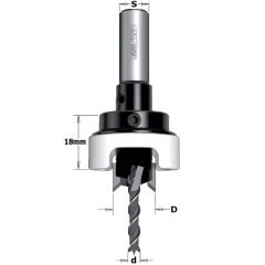 CMT 515.414.11A Verzinker met diepte instelling 14mm, schacht 10mm, D3: 4mm