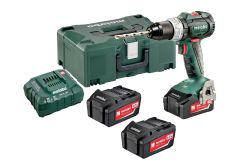 Metabo 602316960 SB 18 LT BL SET Accu klopboormachine 18V 3 x 4,0Ah in metaloc