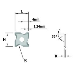 CMT 790.010.04 HWM afrondmessen F1730 12x12x1,5 R=1 (10 stuks)