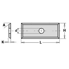 CMT 790.195.00PP HWM reserve mes F1730 19,5x12x1,5 mm (2 stuks)