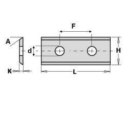 CMT 790.300.02 WPL wisselmes S2020 30x12x1,5 (10 stuks)