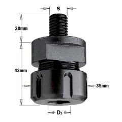 CMT 796.162.00 Freesdragermandrijn ER20 voor freesmachine 6-12,7 schacht M16x2