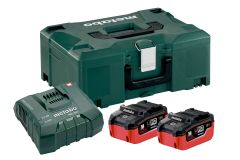 Metabo 685077000 Accu Pakket 2 x 18V LiHD 5,5Ah + 1 x Lader ASC Ultra V in Metaloc