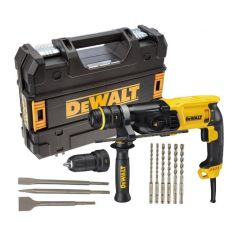 DeWalt D25134KP-QS SDS-Plus combihamer, 800W, 26mm met snelwisselboorkop  + boor/beitelset