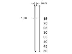 Dutack 5134030 SKN12 Minibrad Verzinkt 25mm 5000 stuks