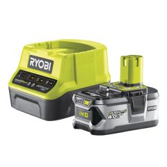 Ryobi 5133003360 RC18120-140 Accu One+ 18 Volt 4.0 Ah Li-ion + Oplader