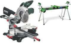 Metabo 7433636312361 KGS254M afkortzaag met trekfunktie + TN3200 Universeel Onderstel