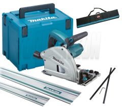 Makita SP6000J1X2 230V Invalcirkelzaag 165 mm + 2 x rail + koppelstrips + opbergtas