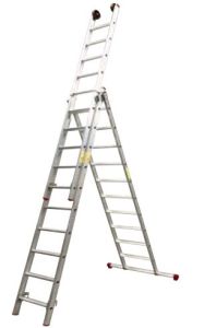 Little Jumbo 1250470312 Reformladder SuperPro 3 x 12 treden recht met stabilisatiebalk