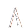 Little Jumbo 1201252014 1252 Reformladder met uitgebogen ladderbomen 2 x 14 tredes - 1