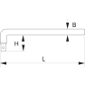 Bahco 8963 Gebogen greep 3/4" - 4