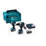 Makita DLX2418TJ - DHP486 Accuklopboormachine + DTD153 Accu Slagschroevendraaier 18 Volt  3x 5,0 Ah Li-ion - 1