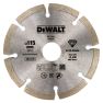 DeWalt DT3711-QZ Gesegmenteerde Diamantzaagblad 125 x 22.2mm voor Droogzagen - 1