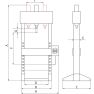 Metal Works 757170150 PH15BT Tafelpers Hydraulisch manueel 15T - 2